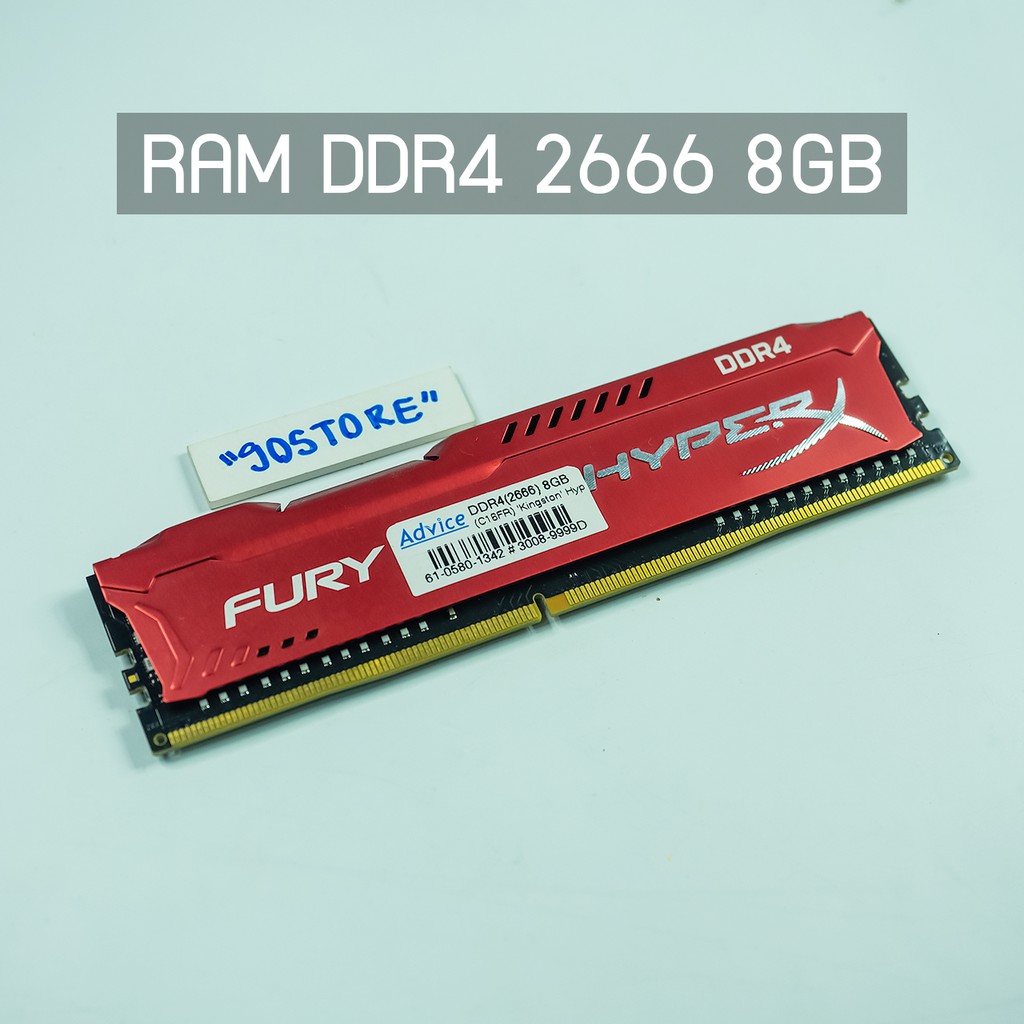 RAM KINGSTON HYPER X Fury DDR4 2666 8GB | Shopee Thailand