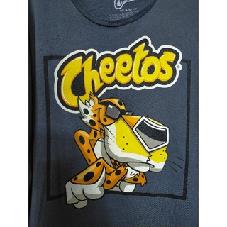 เสื้อยืด มือสอง ลายการ์ตูน cheetos อก 48 ยาว 29.5