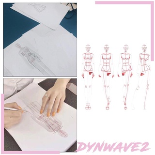 [Dynwave2] ชุดไม้บรรทัด แม่แบบวาดรูป แฟชั่น สําหรับวาดภาพ ออกแบบแฟชั่น