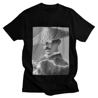 De32wew632 เสื้อยืดแขนสั้น ผ้าฝ้าย พิมพ์ลายกราฟฟิคนักวิทยาศาสตร์ Mortal Kombat Nikola Tesla POI32SDF25205 สําหรับผู้ชาย