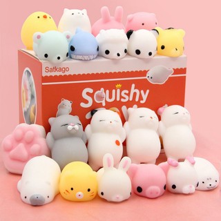 Squishy Soft Toy ลูกบอลต่อต้านความเครียดสัตว์น่ารัก Abreact Sticky Shape ที่เพิ่มขึ้นช้าต่อต้านความเครียดของเล่น