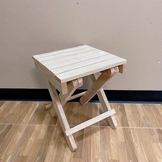 เก้าอี้ไม้พับได้ ทำจากไม้สะเดา สไตล์ญี่ปุ่น