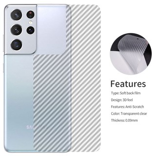 3Pieces/lot Back Screen Protector Film For Samsung Galaxy S21 Plus S21 Ultra Carbon Fiber Film