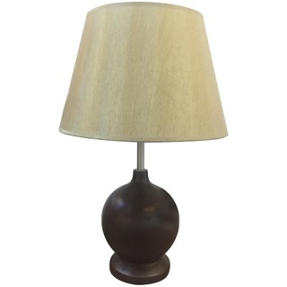 โคมไฟตั้งโต๊ะ ไฟตั้งโต๊ะ CARINI METAL66039 FABRIC สีครีม/น้ำตาล โคมไฟ โคมไฟ หลอดไฟ TABLE LAMP CLASSIC MT66039 CARINI FAB