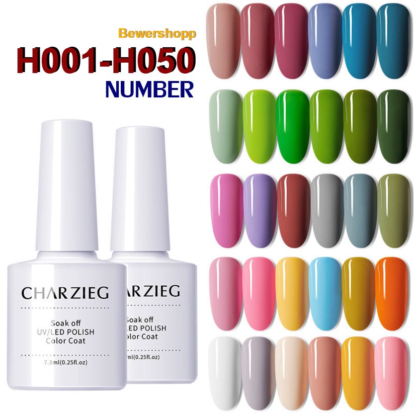 ภาพหน้าปกสินค้าสีทาเล็บเจล Top coat /Base coat / Top Matt / Primer / Reinforce เคลือบแก้ว / H001-H045 CHARZIEG ยาทาเล็บเจล จากร้าน bewershopp บน Shopee