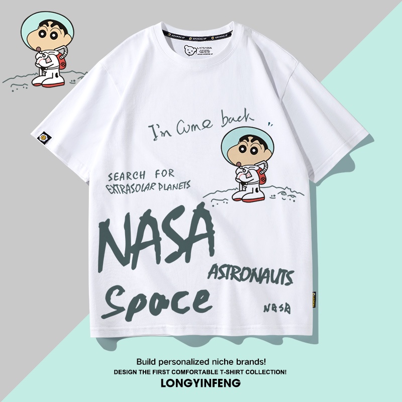 เสื้อยืดแขนสั้น-พิมพ์ลายการ์ตูนชินจัง-สไตล์ฮาราจูกุ-สําหรับผู้ชาย