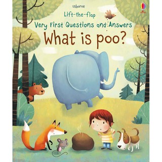 DKTODAY หนังสือ USBORNE LIFT-THE-FLAP VERY FIRST Q&amp;A :WHAT IS POO? (AGE 3+)