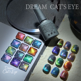 ภาพหน้าปกสินค้าสีเจลแคทอาย แบบสะท้อนแสงระยิบระยับ cat eye sparkle ยาทาเล็บ Dream Cat Eye Nail Polish 8ml ซึ่งคุณอาจชอบราคาและรีวิวของสินค้านี้