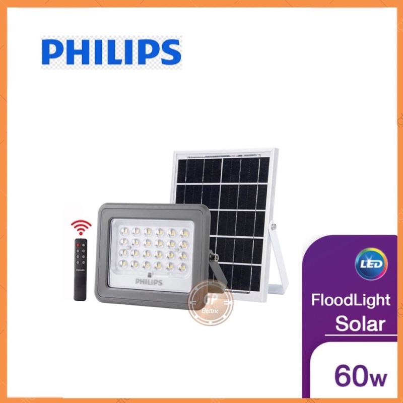 Philips Essential SmartBright Solar Flood Light BVC080 600lm โคมไฟ ...