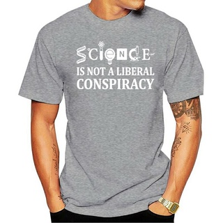 พิมพ์ลายวินเทจใหม่ เสื้อยืดคอกลม แขนสั้น พิมพ์ลาย Science Is Not A Liberal Conspiracy Triblend สําหรับผู้ชาย Cmpall77Ied
