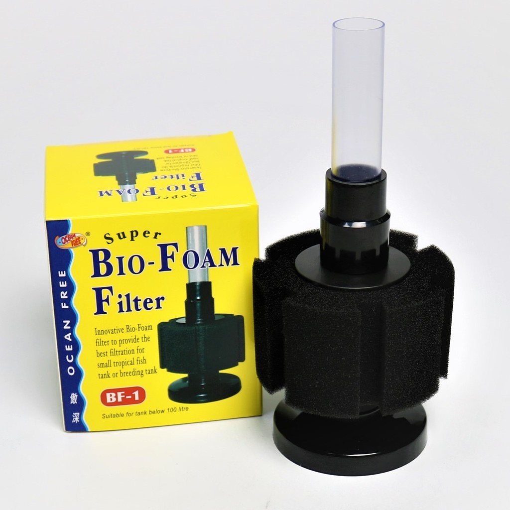 OF BIO FOME Filter กรองฟองน้ำอย่างดี ใช้ต่อกับปั๊มลม ช่วยกรองให้น้ำใส ...
