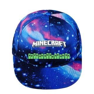 หมวกเบสบอล หมวกแก๊ป ลายการ์ตูน Minecraft สามารถปรับได้ เหมาะกับฤดูร้อน ของขวัญวันเกิดคริสต์มาส สําหรับเด็ก และผู้ใหญ่