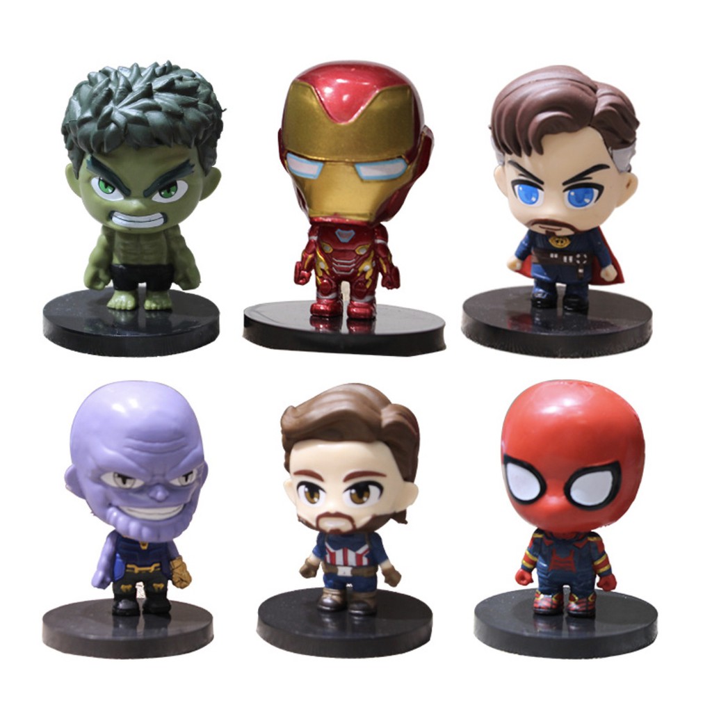 ภาพหน้าปกสินค้าพร้อมส่ง  ฟิกเกอร์ Super Hero Marvel Avanger Iron Man Spider Man Doctor Strange HulK Captain America Thanos