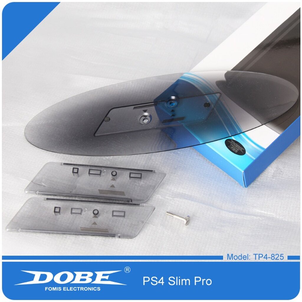 dobe-vertical-stand-for-ps4-slim-amp-pro-ฐานตั้งเครื่อง-ps4-สีดำใส