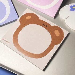 สินค้า Teddy face Memopad กระดาษสำหรับจดโน้ต ลายน้องหมี | Stickwithme4ev