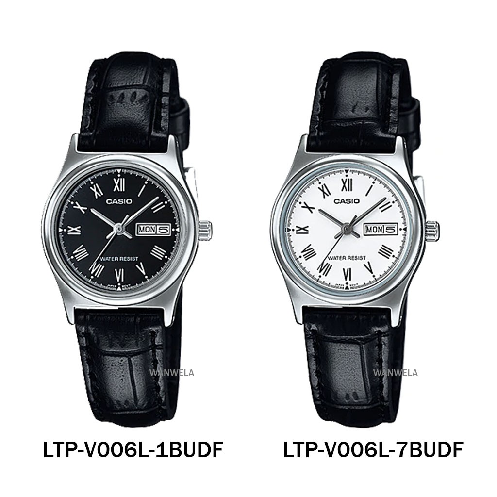ภาพหน้าปกสินค้าของแท้ นาฬิกาข้อมือ Casio ผู้หญิง รุ่น LTP-V006 สายหนัง จากร้าน wanwela.watch บน Shopee