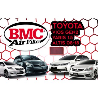 กรองอากาศ BMC Toyota Vios (07-12), Yaris (07-12), Altis (08-18) (Made in Italy)