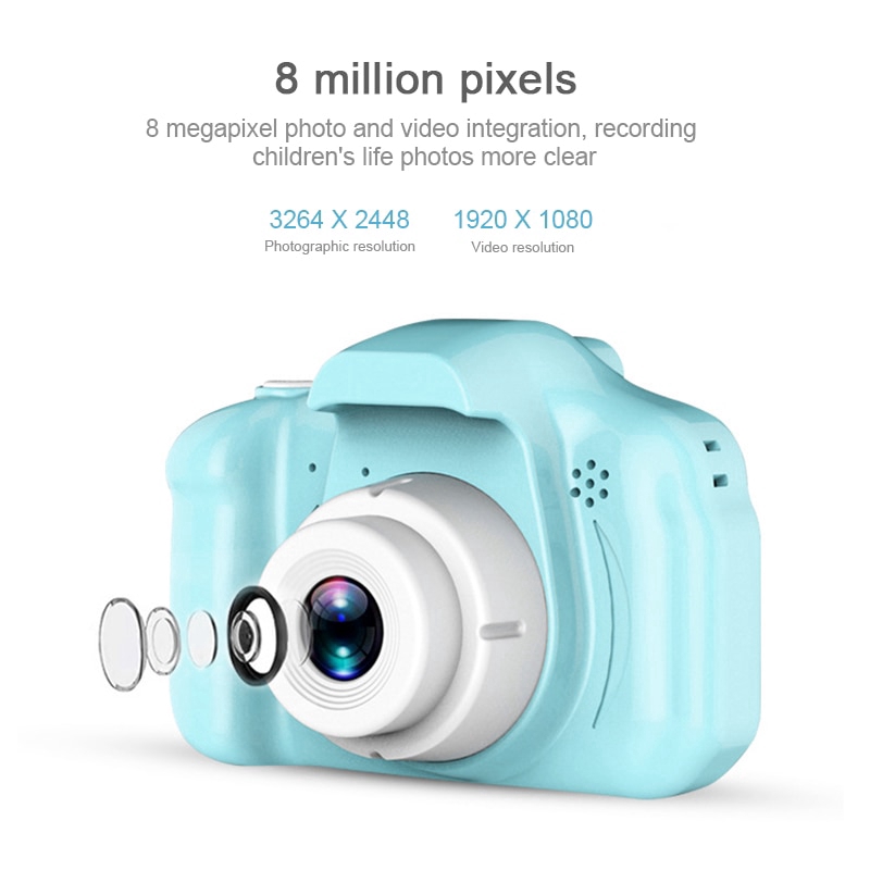 ภาพสินค้าเด็กมินิน่ารักกล้องดิจิตอล 2.0 นิ้วถ่ายรูปกล้อง 1080P เด็กของเล่น จากร้าน lweinking.th บน Shopee ภาพที่ 2