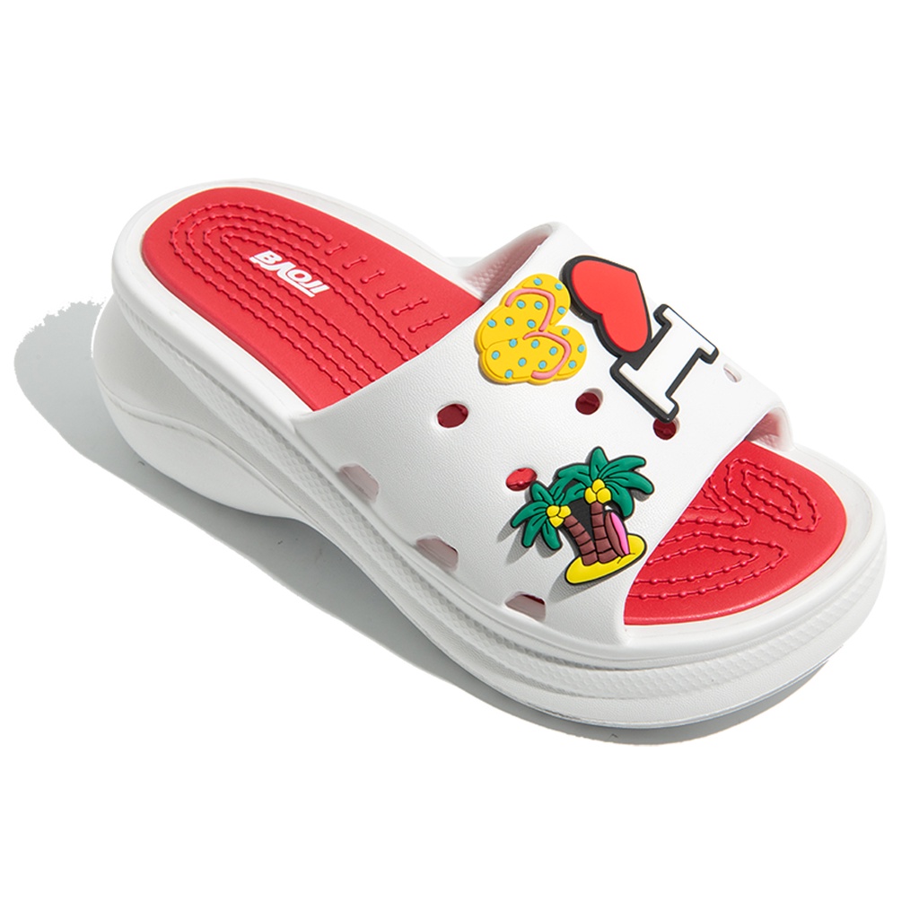 baoji-บาโอจิ-รองเท้าแตะหัวโต-รุ่น-bo37-123-สีขาว-แดง