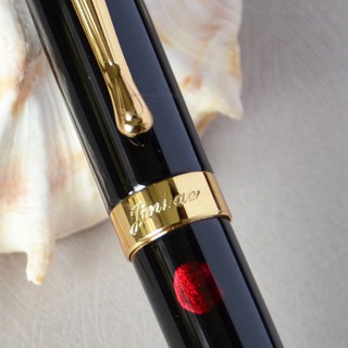 New Jinhao X450 Black with Fireworks Fountain Pen 0.7mm Nib 18KGP Golden Trim