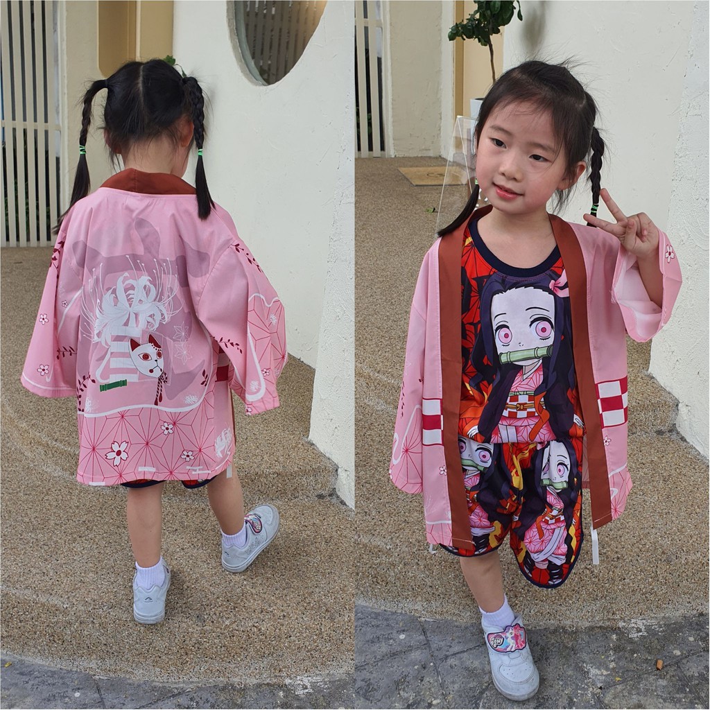 พร้อมส่ง-เสื้อคลุมดาบพิฆาต-เสื้อคลุมเนซึโกะ-เสื้อคลุมคานาเอะ-มีไซส์ให้เลือก