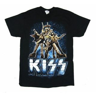 เสื้อยืดผ้าฝ้ายพิมพ์ลายขายดี Yuanl5 {พร้อมส่ง เสื้อยืดผ้าฝ้าย 100% พิมพ์ลาย Kiss Monster Tour 2013 สไตล์ยุโรป โอเวอร์ไซซ