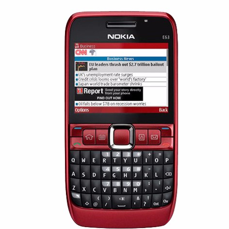 โทรศัพท์มือถือโนเกียปุ่มกด-nokia-e63-สีแดง-3g-4g-รุ่นใหม่-2020