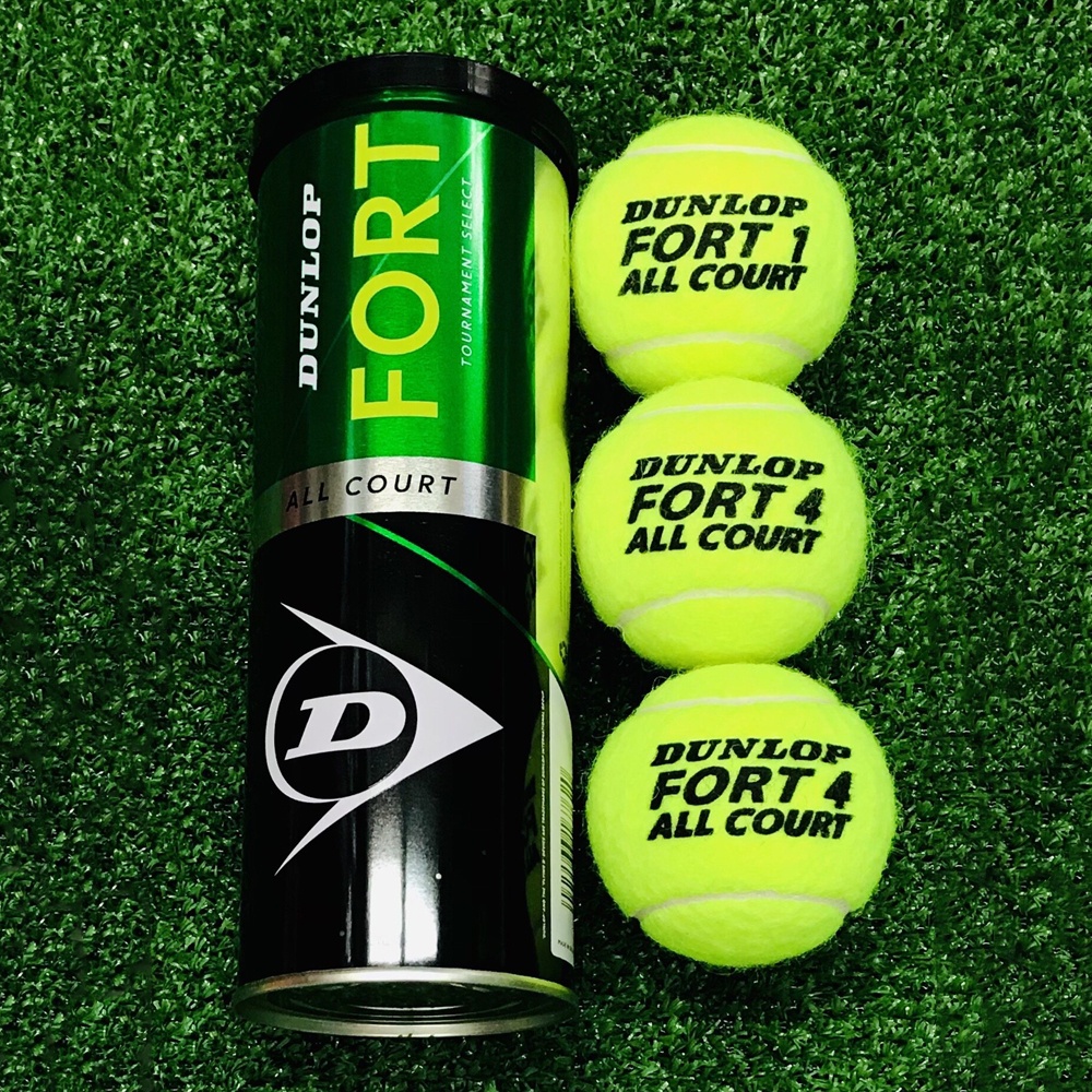 dunlop-ลูกเทนนิส-fort-all-court-tennis-balls-x-3-กระป๋องละ-3-ลูก