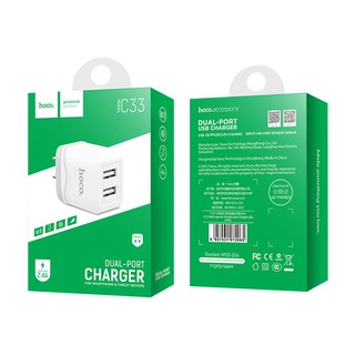 cherry หัวชาร์จ Hoco Wall charger “C33 Little superior” US plug dual USB