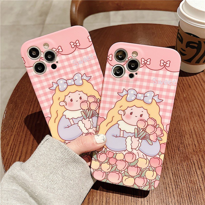 พร้อมส่งในไทย-เคสโทรศัพท์-เคส-เคสมือถือ-เคส-tpu-เคสนิ่ม-เด็กหญิงช่อทิวลิป-tpu-r1740