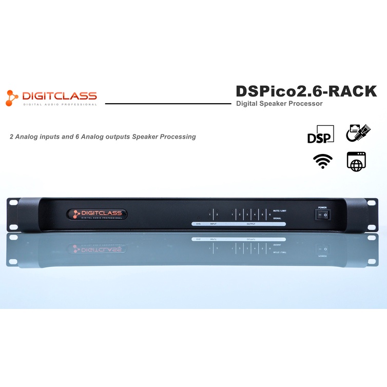 Digitclass DSPico2.6-Rack (2 inputs, 6 outputs Speaker Process ...