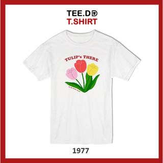 TEE.DD.TSHIRT เสื้อยืด Tulips ใส่ได้ทั้งชาย-หญิง ผ้านุ่ม ลายสวย ไม่ย้วย ไม่ต้องรีด