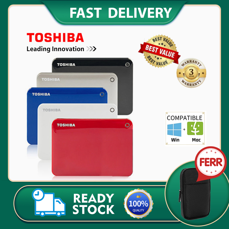 ภาพหน้าปกสินค้าฮาร์ดดิสก์ไดรฟ์ภายนอกแบบพกพา Toshiba HDD 2.5 1TB 2TB 1 TB 2 TB HD จากร้าน sdcardmicrocard.th บน Shopee