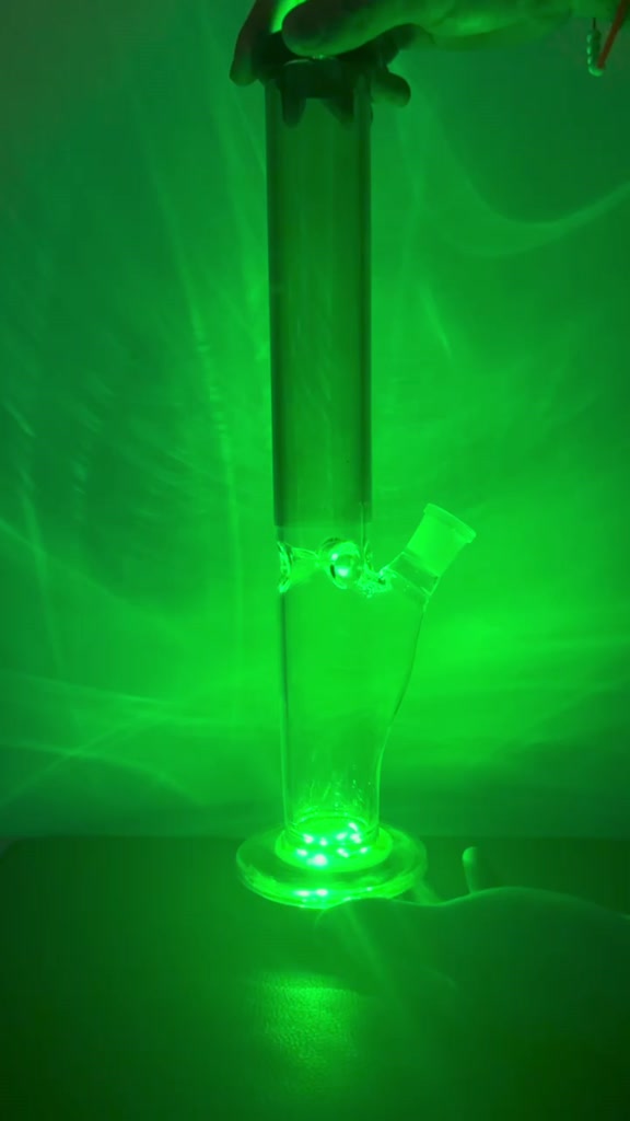 บ้องแก้วแผ่นไฟแสงสี-3ระบบ-สินค้ามี5สี-คัพสายเขียว-วิทยาศาสตร์-โจ๋ข้อต่อน่าสะสม-333