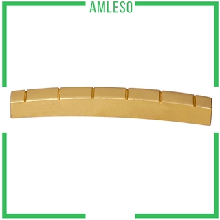 ( Amleso ) 6 String 42 มม . Slotted นัททองเหลืองอะไหล่ซ่อมกีต้าร์ไฟฟ้า