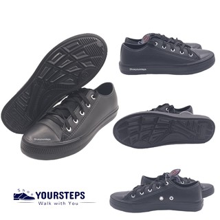 ภาพขนาดย่อของภาพหน้าปกสินค้ารองเท้าผ้าใบยาง เนื้อEVA TK1601 กันน้ำ สีดำ/สีขาว จากร้าน shoeyoursteps บน Shopee ภาพที่ 5