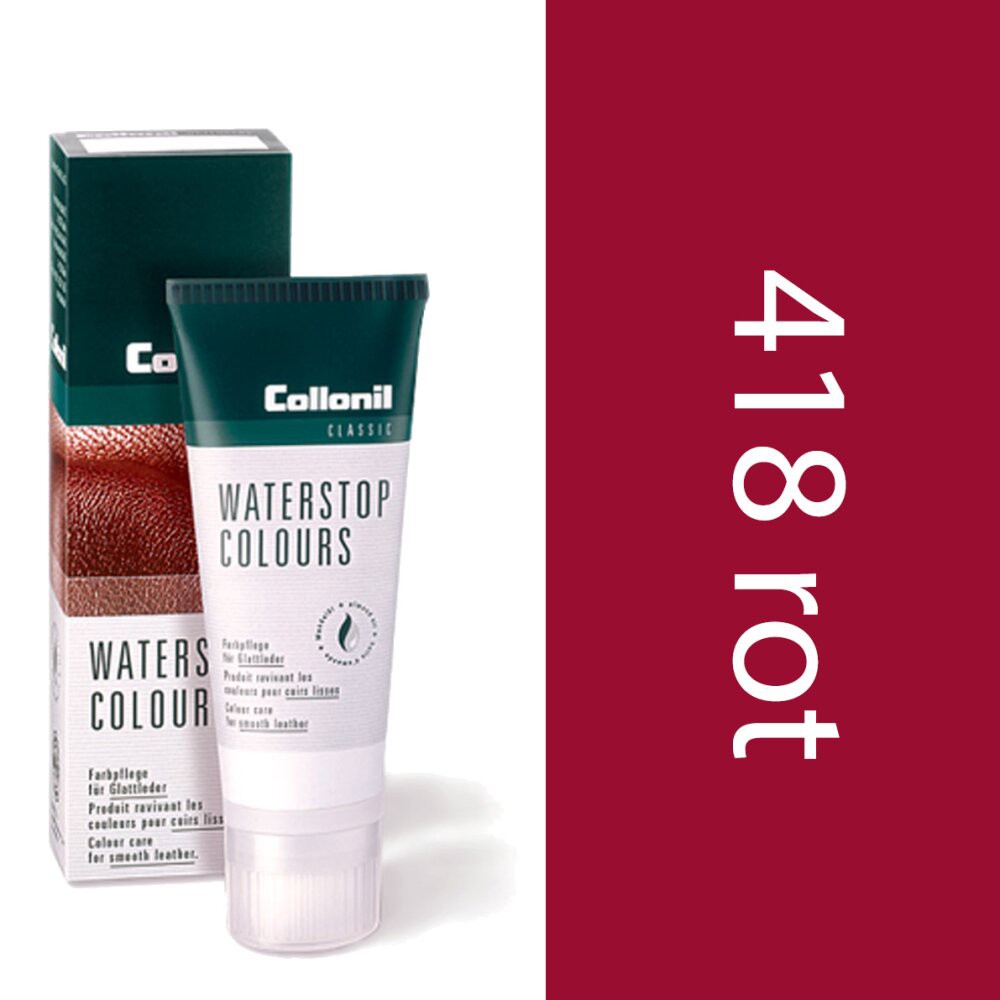 collonil-waterstop-colours-75-ml-วอเตอร์สต็อปสีแดง-ช่วยปกป้อง-ฟื้นฟูสี-และซ่อมแซมสีสำหรับกระเป๋า-เฟอร์นิเจอร์-หนังเรียบ
