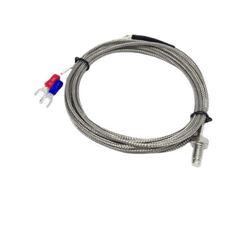 ￼สายเทอร์โมคัปเปิ้ล thermocouple เป็นหัววัดอุณหภูมิ type.K เกลียว M6 วัดอุณหภูมิ 0-600องศาราคา44บาทพร้อมส่ง