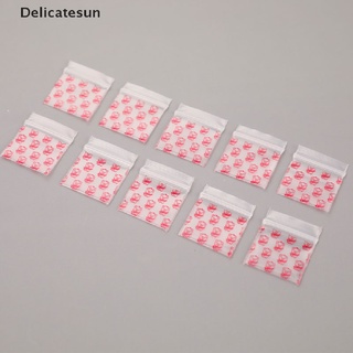 ( Delicatesun ) ถุงซิปล็อคพลาสติก ขนาดเล็ก สําหรับเก็บยา 100 ชิ้น
