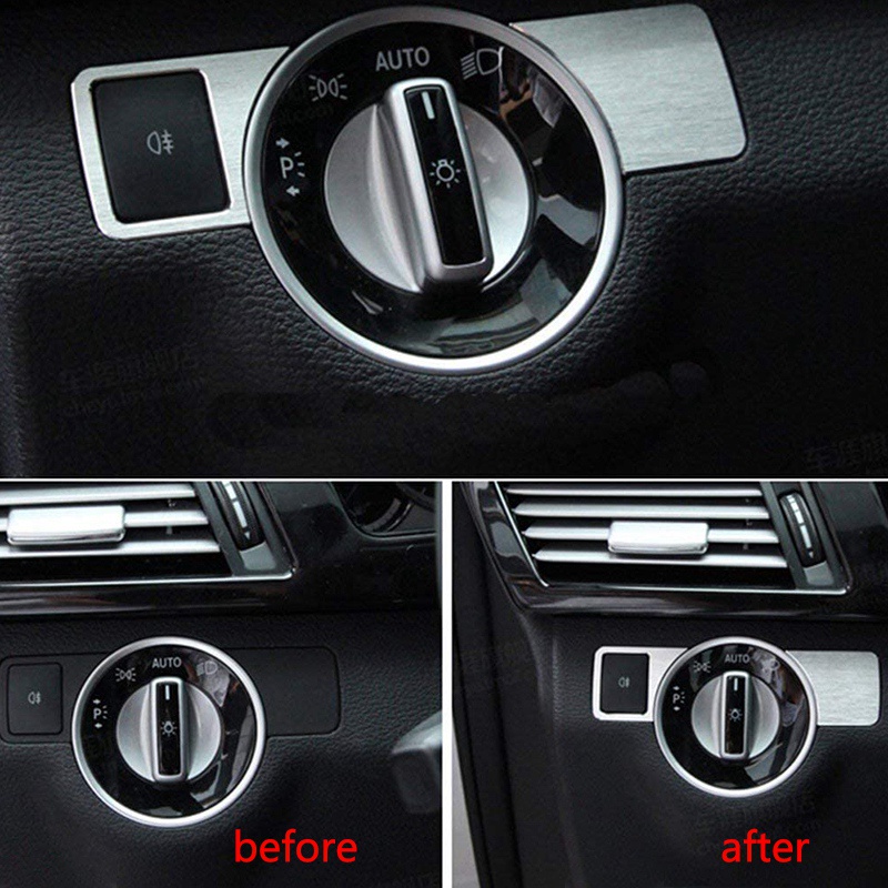 สติกเกอร์ติดฝาครอบสวิตช์ไฟหน้ารถยนต์-อุปกรณ์เสริม-สําหรับ-mercedes-benz-a-w176-b-w246-c-w204-e-class-w212-gla-glk