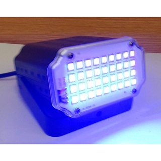 ไฟดิสโก้ LED Mini Room Strobe ขนาด 12W 24 RGB LED Sound Activate ให้แสงสีเปลี่ยนสีได้ตามเสียงเพลง  เหลือง