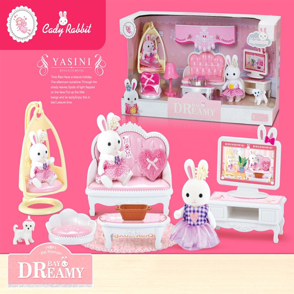 ภาพสินค้าบ้านตุ๊กตา Yasini Series Bay Dreamy เฟอร์นิเจอร์สำหรับบ้านตุ๊กตากระต่าย ของเล่นเด็ก จากร้าน zantatoys บน Shopee ภาพที่ 2