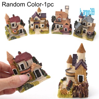 【AG】Miniature House Fairy Garden Micro Landscape Home Decoration Resin Craft Decor