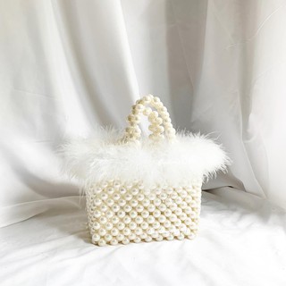 กระเป๋าลูกปัด Fluffy beadsbag # 010018