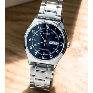 นาฬิกาข้อมือผู้ชาย นาฬิกาข้อมือผู้หญิง casio ของแท้ประกันศูนย์ นาฬิกาผู้ชาย รุ่น MTP-V006D MTP-V006L/SMILEYTIME ขายของแท
