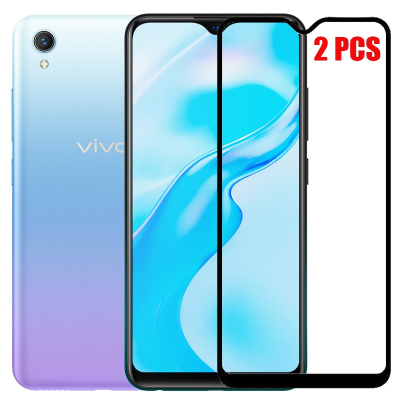 ฟิล์มกระจกนิรภัย-กันรอยหน้าจอเต็มจอ-สำหรับ-vivo-y1s-2-ชิ้น