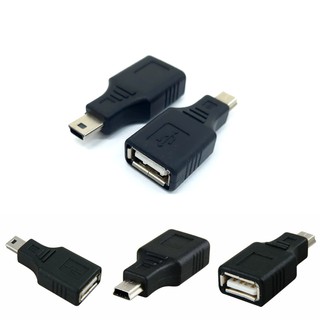ภาพหน้าปกสินค้าOTG USB  Female to mini 5 pin Black(สินค้ามีพร้อมส่ง) ที่เกี่ยวข้อง