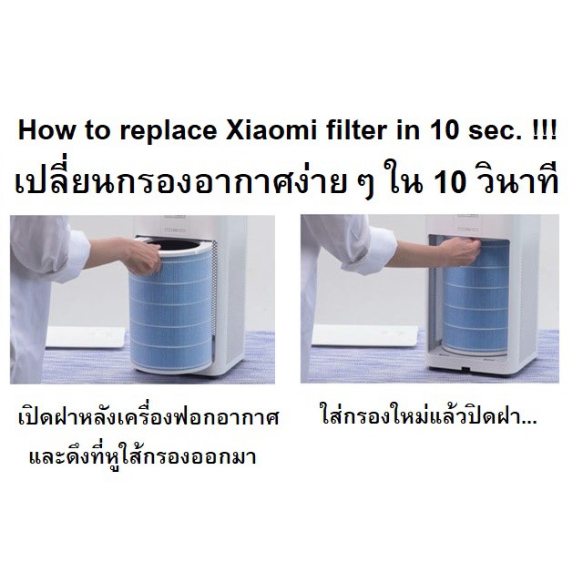 ภาพสินค้าไส้กรองอากาศ HEPA filter ทดแทน สำหรับเครื่องฟอก Xiaomi ++ พร้องส่ง   ++ จากร้าน jonni29 บน Shopee ภาพที่ 7