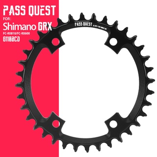 Pass QUEST Shimano Grx 110 Bcd แหวนโซ่อลูมิเนียม 36-52T สําหรับ Grx Groupset 5700 6800 Shimano Groupset