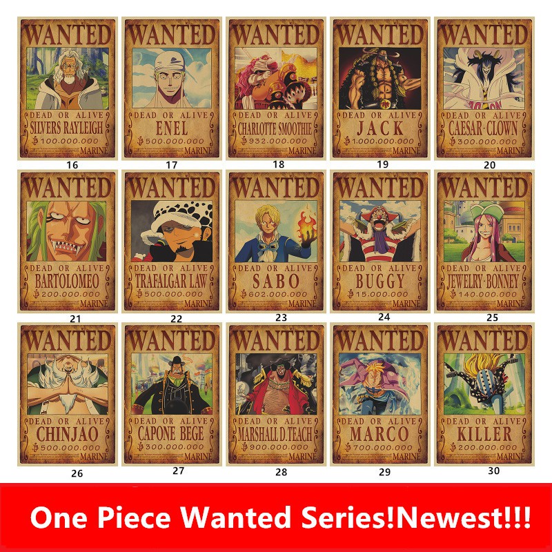 โปสเตอร์ลายการ์ตูน-one-piece-สำหรับตกแต่ง